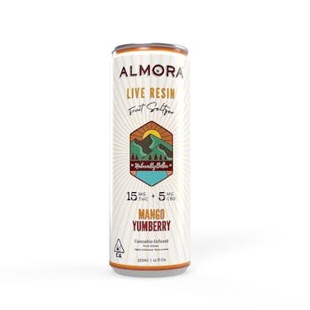Almora - Mango Yumberry - Live Resin Fruit Seltzer - 15mg THC / 5MG CBD